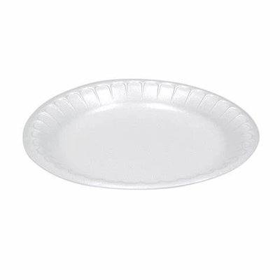 PACTIV 9' WHITE FOAM PLATES